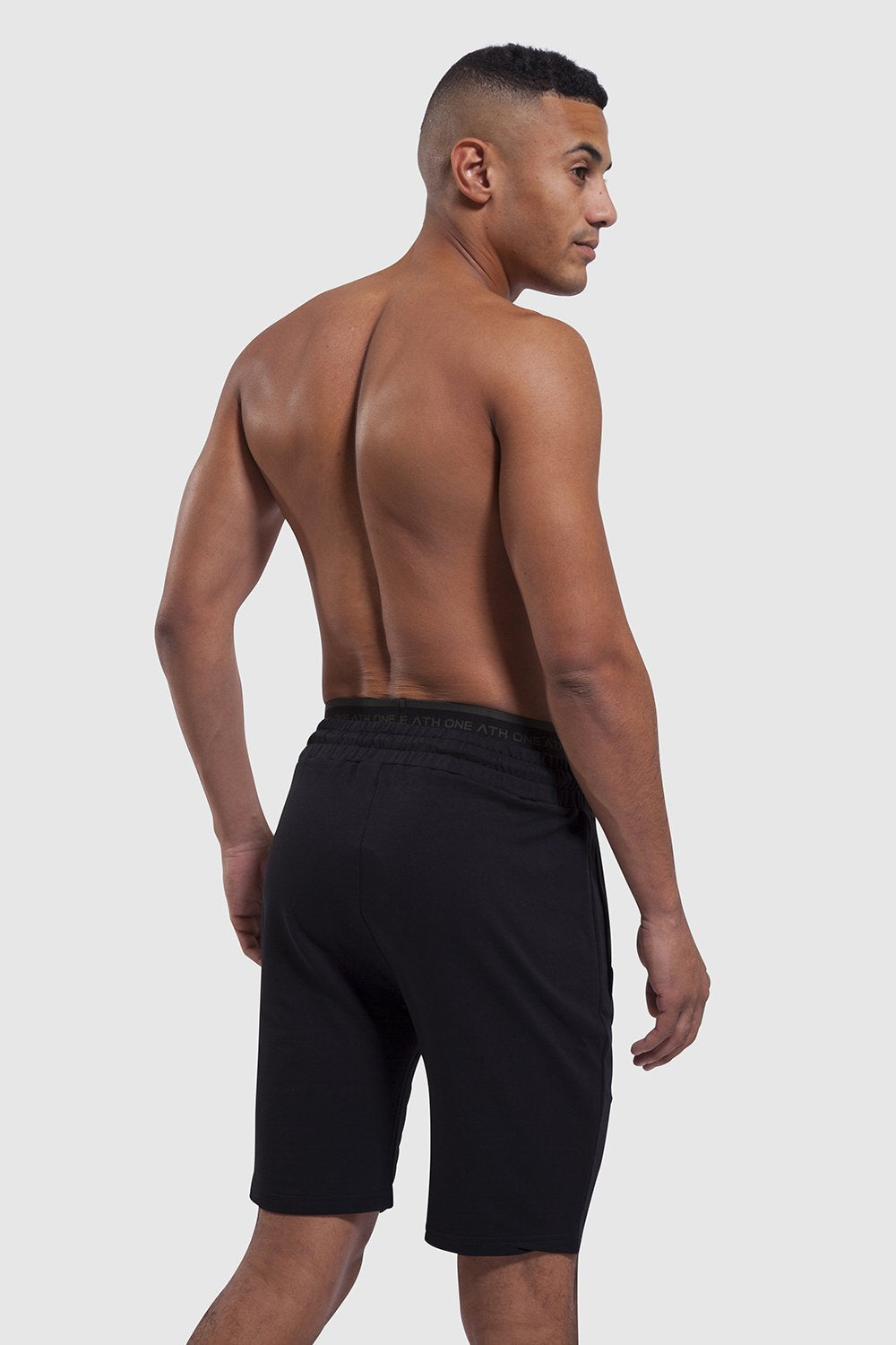 Bedford Double Waistband Black Shorts - One Athletic