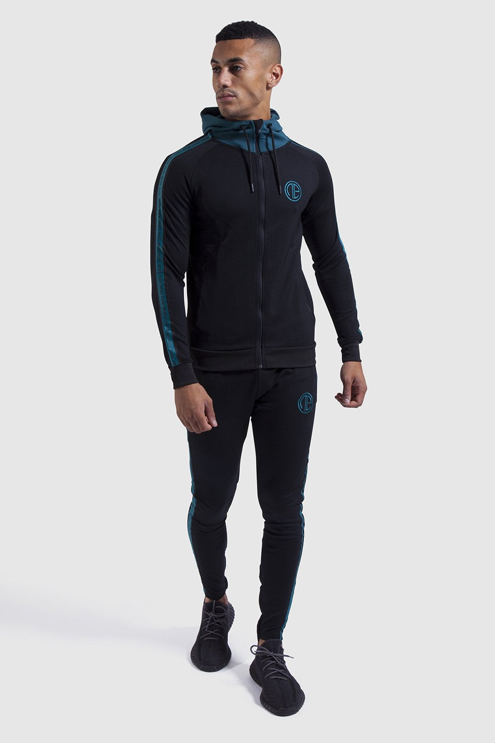 Firestone Hoodie - Black/Teal