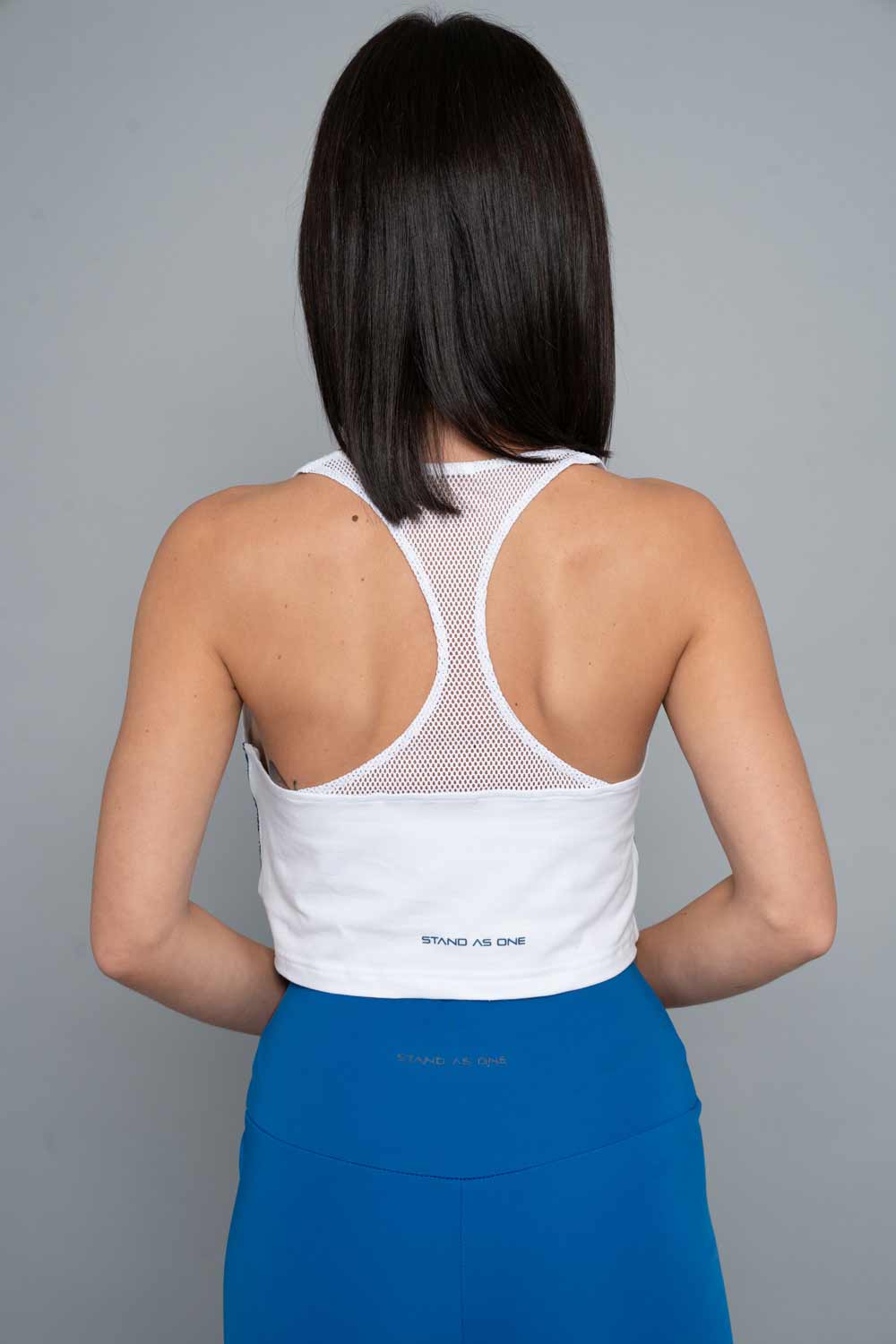 Lorella Cotton Cropped Vest – White