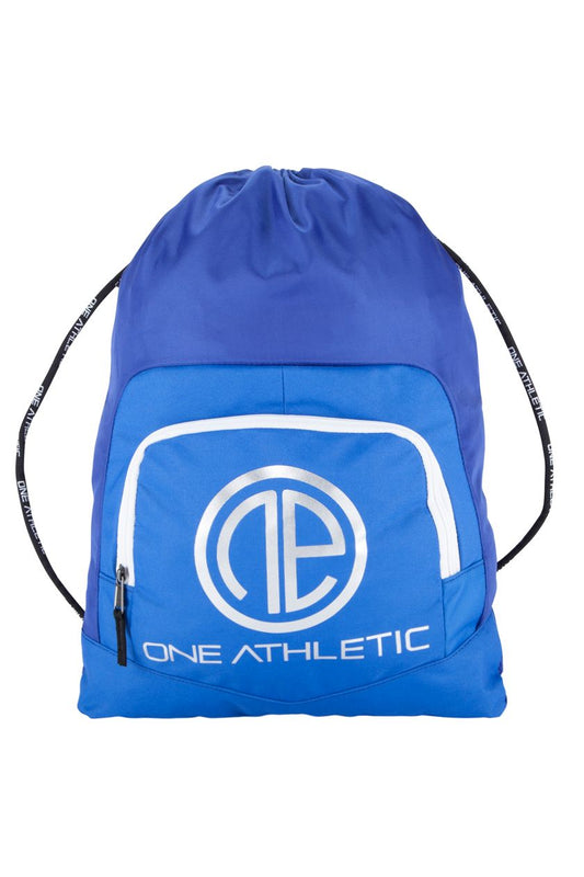Drawstring Bag - Blue/White