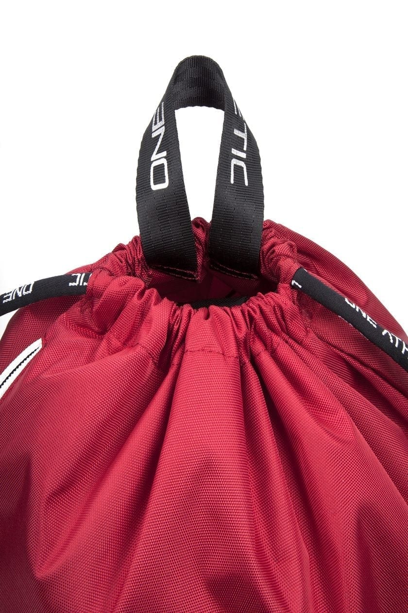 Drawstring Bag - Red/Silver