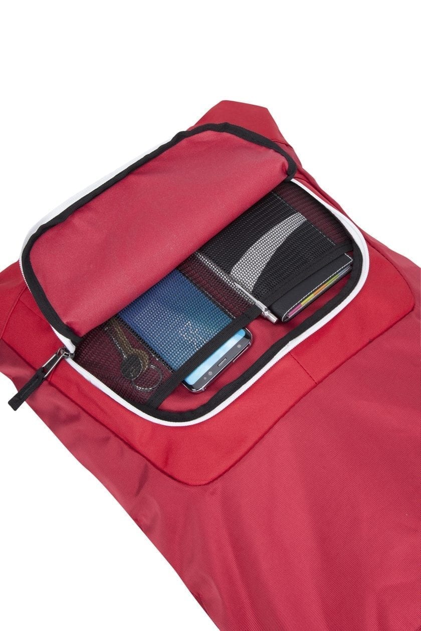 Drawstring Bag - Red/Silver
