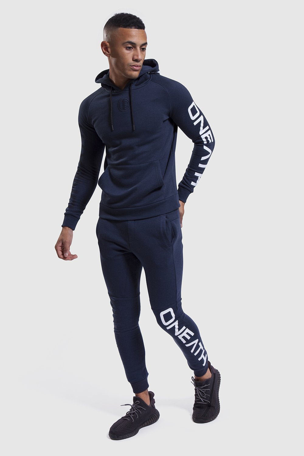 Bentley Hoodie - Navy/White