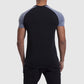 mens gym shorts and top (back profile)
