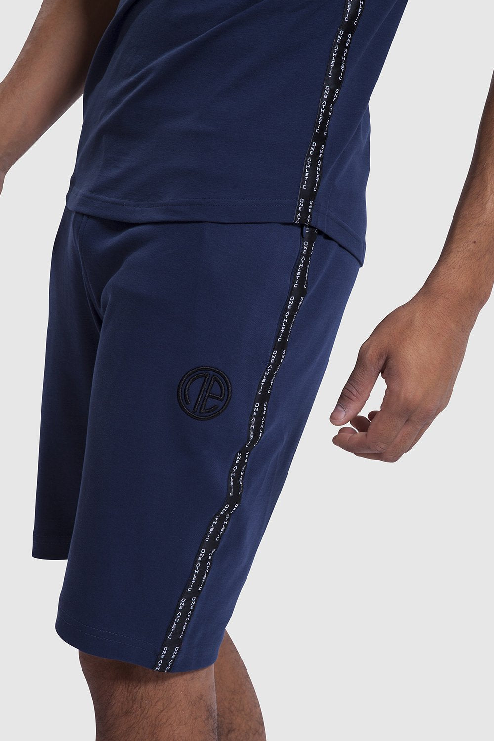 side detail of mens gym shorts