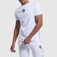 mens gym shorts in white with matching top (Iverson II)