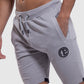 Branding detail of Iverson gym shorts for men