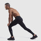 topless athlete wearing mens sports leggings