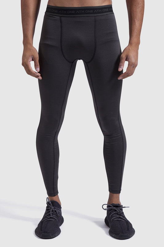Khaki sports leggings for men