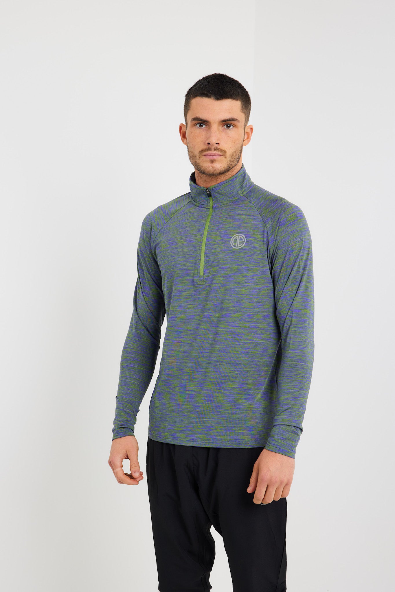 React 1/4 Zip - Grey/Black
