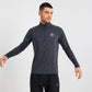 React 1/4 Zip - Black/Grey