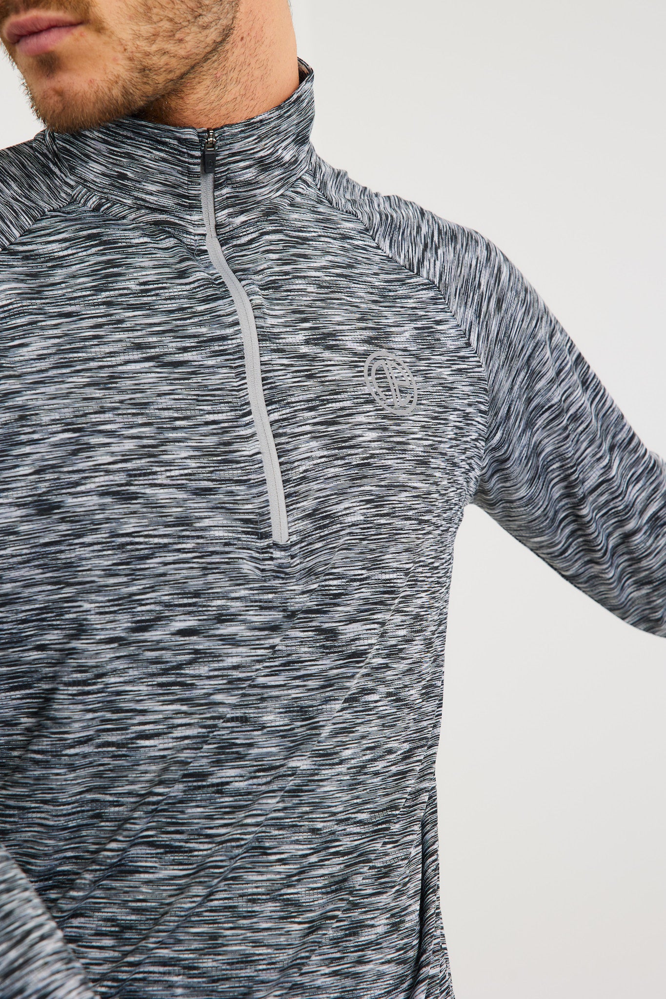 React 1/4 Zip - Grey/Black