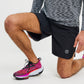 Rise Split Leg Short - Grey