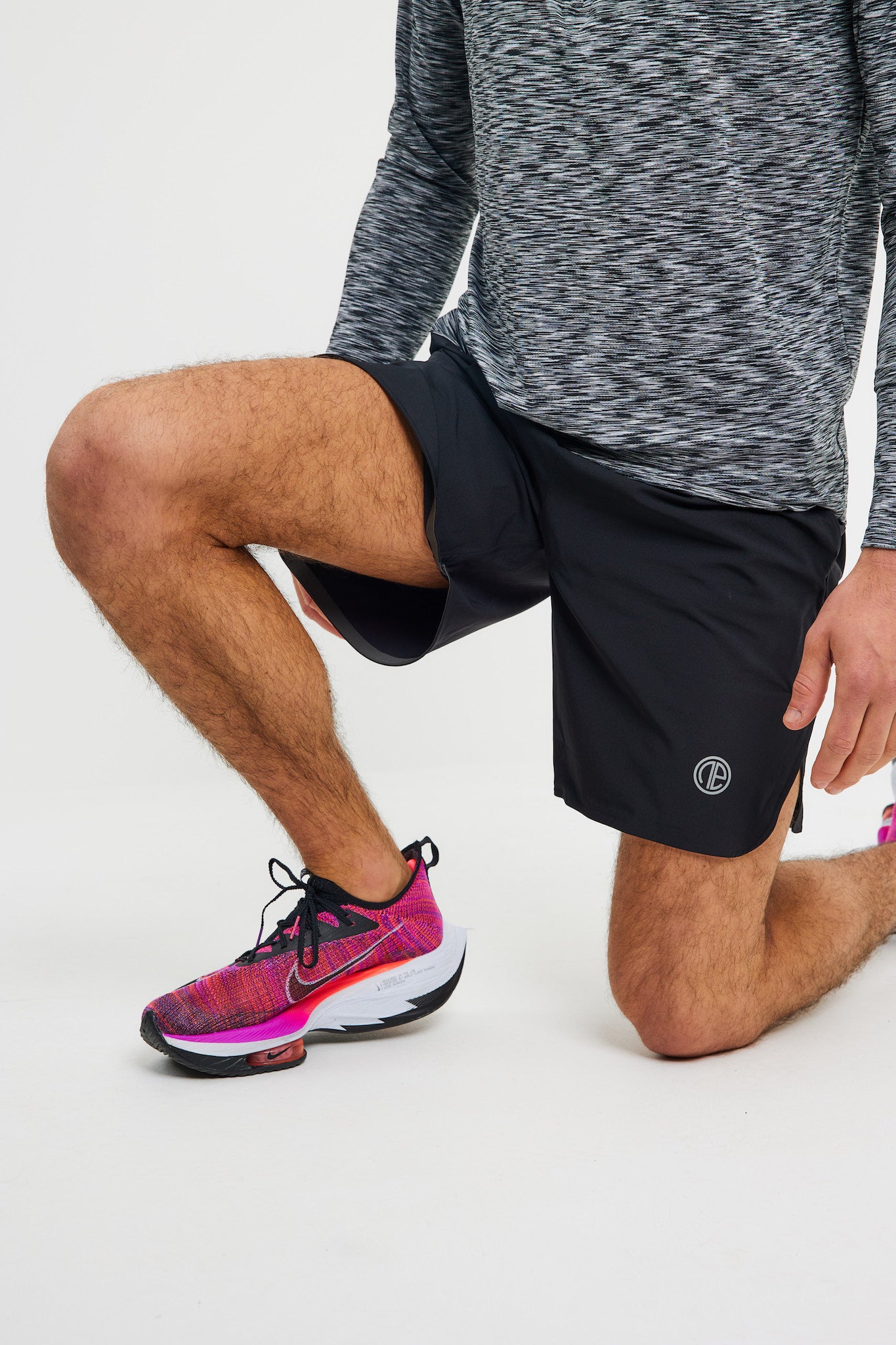 Rise Split Leg Short - Grey