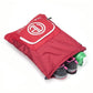 Drawstring Bag - Red/Silver